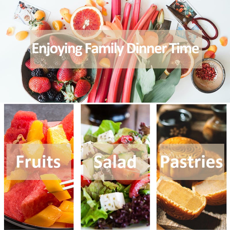 Junluck شوكة تلسكوبية، شوكة طويلة بمقبض قابل للتمديد من الفولاذ المقاوم للصدأ، شوكة للشواء والتحميص والعشاء والفواكه والحلويات، شوكة غير سامة ومقاومة للصدأ بطول 8.7~25.4 بوصة - Image 4